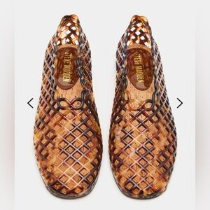 Steve Madden women’s Grove Tortoiseshell Jelly Loafers - Brown